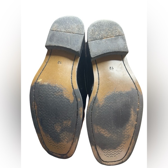 Bruno Marc Shiny Black Shoes Size 12 (Used - Good Condition) - Picture 5 of 8